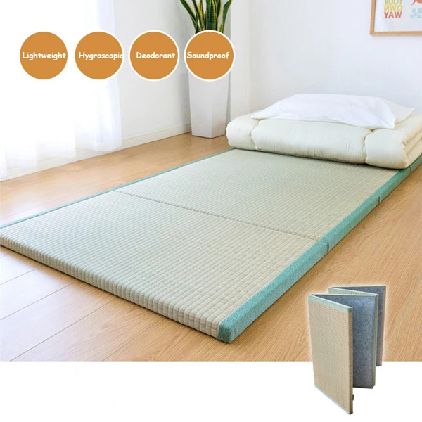 Japanese Traditional Tatami Mattress Mat Rectangle Large Foldable Floor Straw - £199.51 GBP+