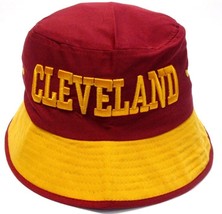 Cleveland Cavaliers Red Bucket Golf Fishing Sun Hat Cap Embroidered Text Logo - £10.38 GBP