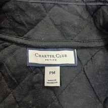 Charter Club Petite Girls/Women's Black Full Zip Sleeveless Vest Pockets Size PM image 8