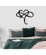 Metal Sign Ornament Infinity Heart Metal Wall Decor - $385.04 MXN+