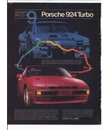 1980 Porsche 924 Print Ad Automobile car 8.5&quot; x 11&quot; - $27.37 CAD