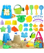 36Pcs Kids Beach Toys - Toddler Sand Toys Sandbox Toys With Beach Bucket... - £35.24 GBP