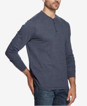 Weatherproof Vintage Mens Waffle Knit Henley, Navy, Size Small - £22.98 GBP