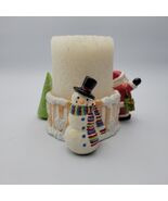 Kohls Candle Holder Christmas Tree, Santa Claus, Snowman Centerpiece w/c... - €17,17 EUR