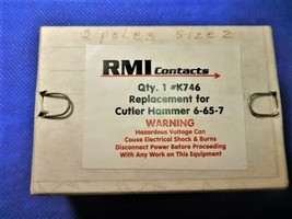 K746 RMI Size 2 REPLACEMENT for Cutler Hammer 6-65-7 CONTACT 2 POLE KIT ... - $34.20