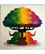 Rainbow Elephants Wall Art