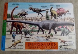 Vintage Dinosaurs Through The Ages Painless Learning Placemat - $13.71