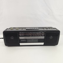 Sony CFS-210S Soundrider Portable AM FM Short Wave Radio Cassette Tape Deck Vtg - £152.90 GBP