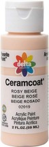Ceramcoat Acrylic Paint Rosy Beige - Opaque - £12.04 GBP
