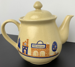 Vintage Ceramic Firehouse No.2 TEAPOT Price products Village Stoneware 3 Cup - £11.86 GBP
