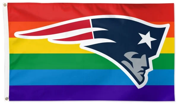 New England Patriots Rainbow Pride 3×5 Flag - $18.00