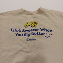 SunSip Men's Tan/Beige Long Sleeve Pullover Sweatshirt Chest 51" image 4