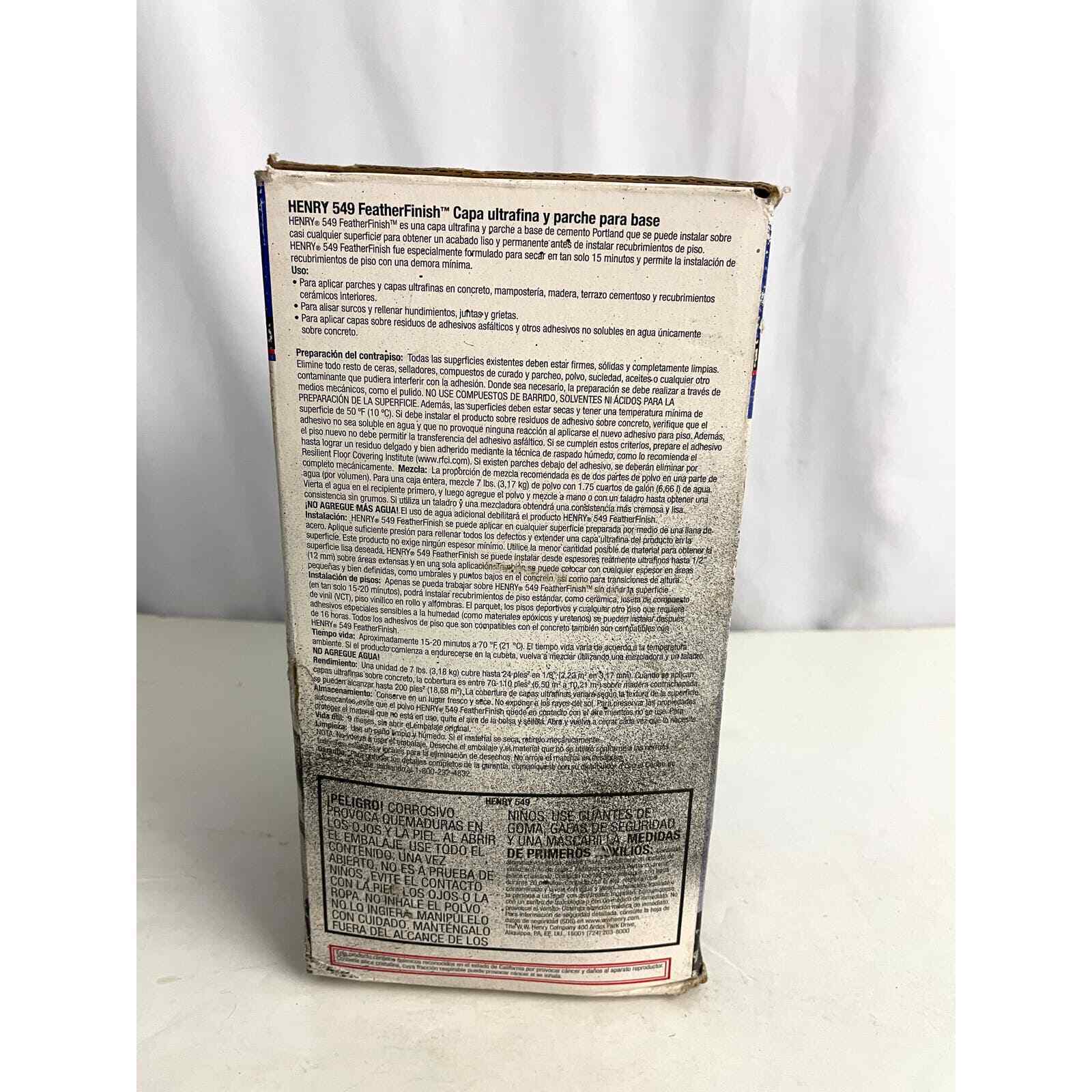 Henry 549 7 Lbs Feather Finish Patch And Skimcoat 12163 OPEN BOX