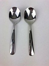 Vintage Lot of 2 Stainless Baby Spoons by Oneida Ltd. - £7.57 GBP
