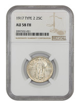 1917 25C NGC AU58FH (Type 2) - £238.65 GBP