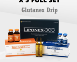 5 full set Glutanex 1200mg Glutathione Lipoticin 300mg Asconex 10g Vitam... - £1,204.85 GBP