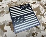 Infrared US Flag Uniform Patch Set Tan &amp; Black Navy SEAL NSWDG US Army Hook - £17.69 GBP