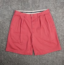 Polo Ralph Lauren Shorts Men 34 Light Red Tyler Cotton Canvas Pleated Ch... - $21.99