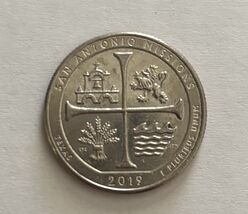 2019 D Quarter San Antonio Missions America The Beautiful Circulated - $2.00