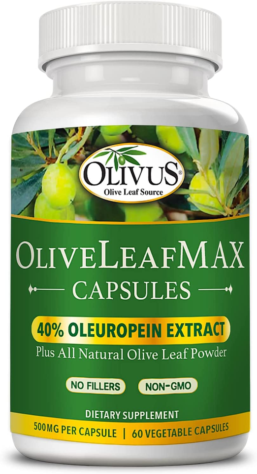 Oliveleafmax Olive Leaf Extract (40% Oleuroepin) + Organic Olive Leaf Powder + N - $35.36