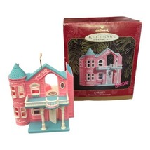 Vintage Hallmark 1999 Barbie Dream House Keepsake Ornament Pink Balcony Tower - £30.36 GBP