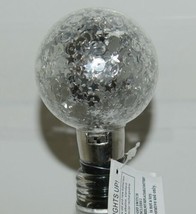 Ganz EX20299 Silver Sequined Ornament Light UP Bottle Stopper image 2