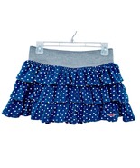 Aeropostale Womens M Navy &amp; Gray Polka Dot Lined Tiered Mini Pull On Y2K... - $30.04 CAD