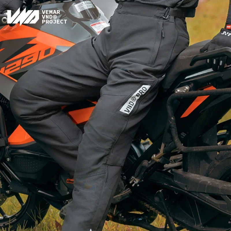 VND Winter Motorcycle Windproof Pants CE2 Level Certified Knee Guards Quick - $153.22