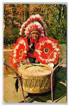 James Screamer Cherokee Indian Reservation North Carolina NC Chrome Postcard R25 - £3.88 GBP