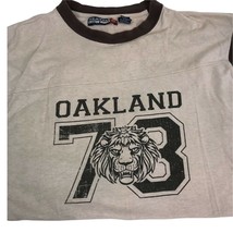 Vintage Shirt Oakland Lion 73 T-shirt Seattle Cotton Works Ringer L Muscle Tee - $29.65