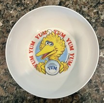 Sesame Street Big Bird Yum Vintage Cereal Bowl Peter Pan Industries 6&quot; - £8.53 GBP