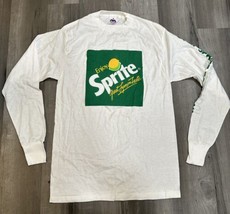 Enjoy Sprite T-Shirt Single Stitch Long Sleeve M White Great Lymon Taste... - £47.55 GBP