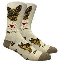 German Shepherd Dog Socks Fun Novelty Dress Casual Unisex SOX FineFit On... - £10.32 GBP