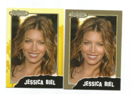 JESSICA BIEL 2008 LEAF POP CARDZ GOLD PARALLEL &amp; REGULAR CARDS #1 - £6.12 GBP