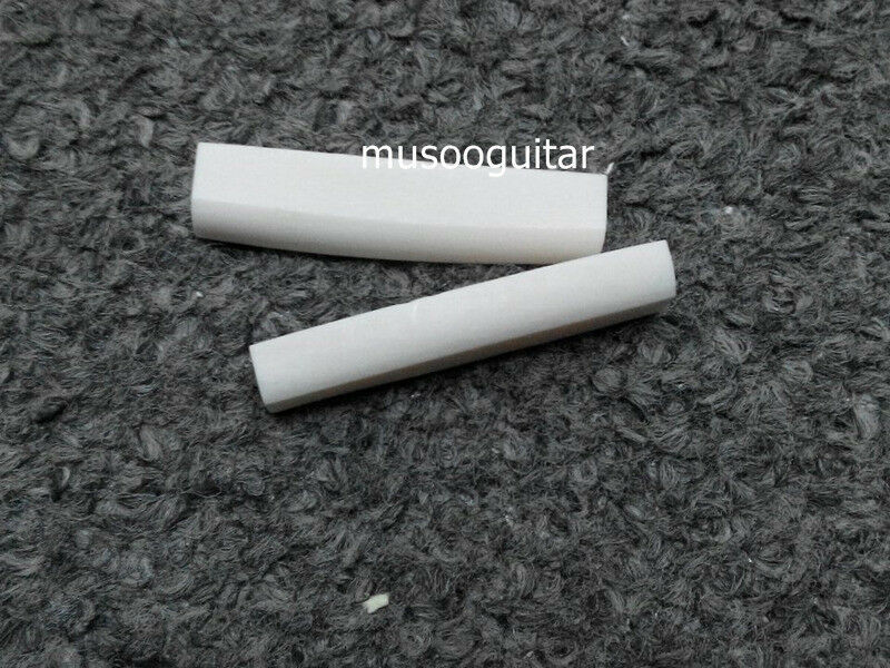 2 pcs Brand new White Bone guitar nut made