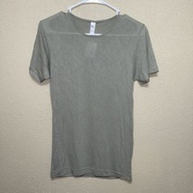 American Apparel Women&#39;s Fine Jersey T-Shirt SZ S GREEN - £35.79 GBP