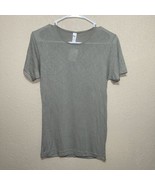 American Apparel Women&#39;s Fine Jersey T-Shirt SZ S GREEN - $37.62