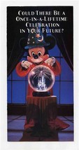 Disney World 25 Brochure Registration Form &amp; Guest of Honor Card 1997 - £37.39 GBP