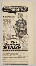1936 Print Ad Kirsch-Weiss Cruiser Stag Wool Outdoor Sports Coat Portlan... - $8.98