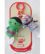 Hallmark Itty Bittys Clippys Marvel Hulk &amp; Ultron Plush Clippy - $12.95