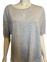 NWOT Tek Gear Gray Round Neck Short Sleeve Athletic Top Size XL - $14.24