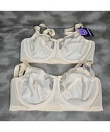 (X2) BALI Underwire Bra Flower Comfort U Back 0180 Light Beige Womens 34... - $39.23 CAD