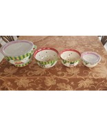 Temptations Winter Whimsy Nesting Mixing Serving Bowls Christmas Set - $40.00