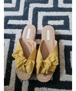 H&amp;M Yellow Suede Slippers For Women Size 39/ 6uk - £21.55 GBP