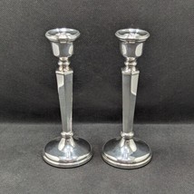 Sterling Silver Candlestick Holders by Sanders &amp; MacKenzie, Weighted, Vintage - £109.71 GBP