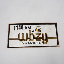 Bumper Sticker New Castle Pennsylvania 1140 AM Radio Station WBZY Vintage - £22.45 GBP
