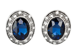 Paparazzi East Side Etiquette Blue Clip-On Earrings - New - £3.58 GBP