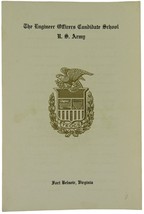 1952 U.S. Army 6th Engineer Officer Candidate Class Graduation Pamphlet ... - $9.31