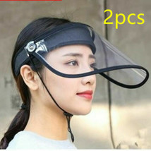 2 PCS,Flip Up Face Visor, Saliva-proof Full Face Splash, Protective Shie... - £11.98 GBP