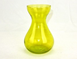 Light Green Glass Vase, Pear Shape Bottom, Flared Rim, Small Bouquet, Un... - £11.71 GBP